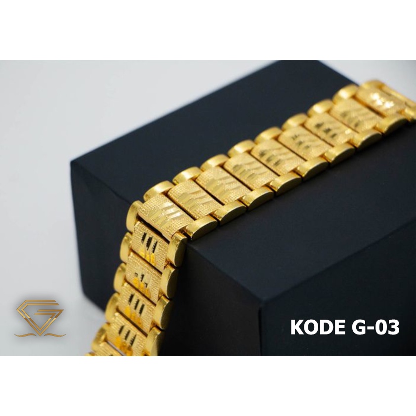 Gelang Luxe Original - Asli Emas Hongkong - Bebas Pajak
