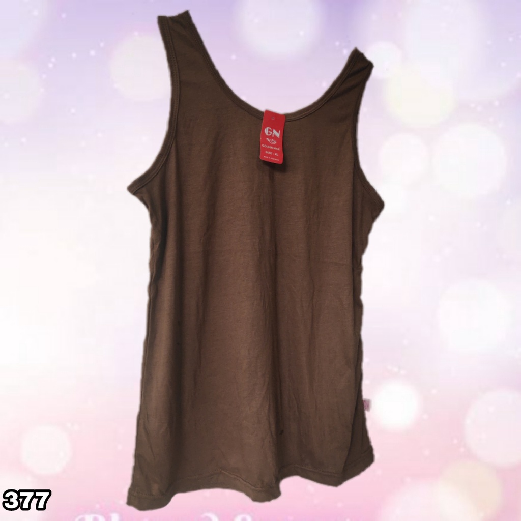 K377 - TANKTOP ATASAN WANITA TALI LEBAR GOLDEN NICK SIZE XL - XXL HARGA PER 1 PCS-4