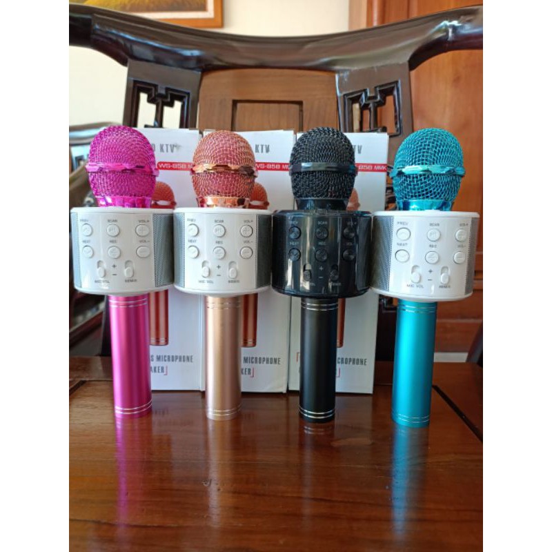 mic bluetooth karoke warna warni