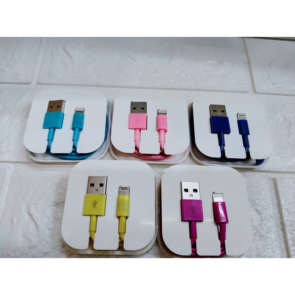 8IC 5 / 5S / 6 / 6S /6PLUS /7 /7PLUS / 8 / 8PLUS / X / 11Cable Iphone Kabel Macaron E75