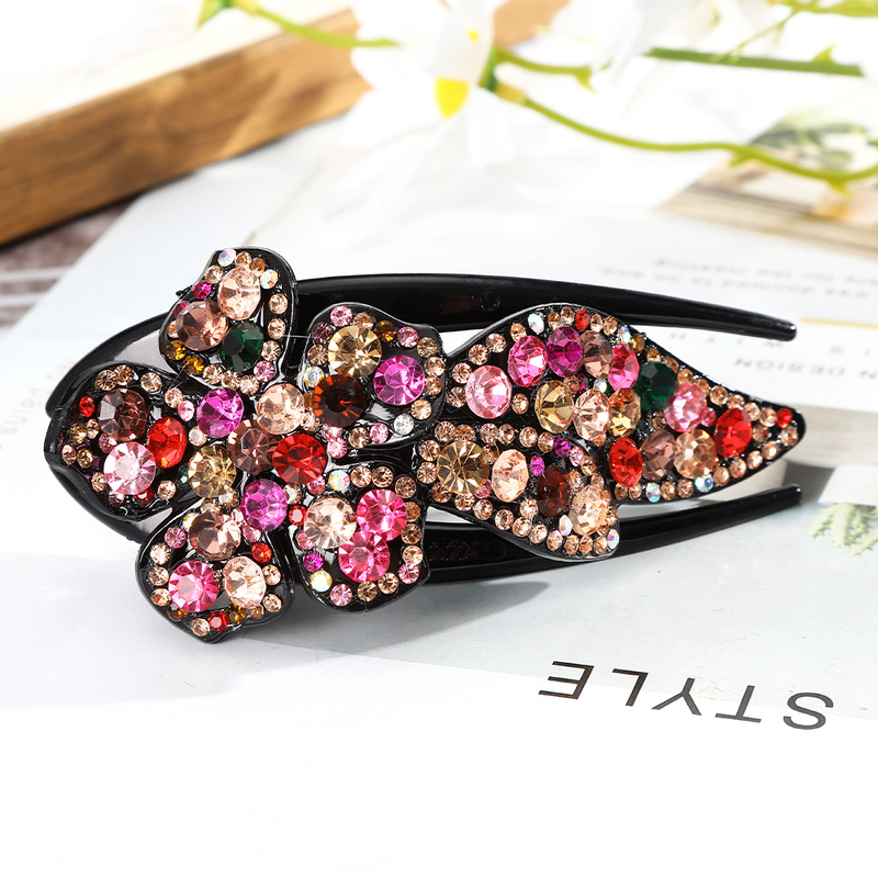 Korean Rhinestone Hair Clip Fashion Elegant Duckbill Clip Hairpin Women Hair Accessories