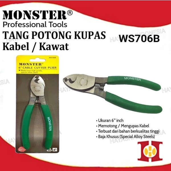 Tang Potong Kawat Kabel Cable Cutter Rem Shifter Housing Sepeda 6 Inch