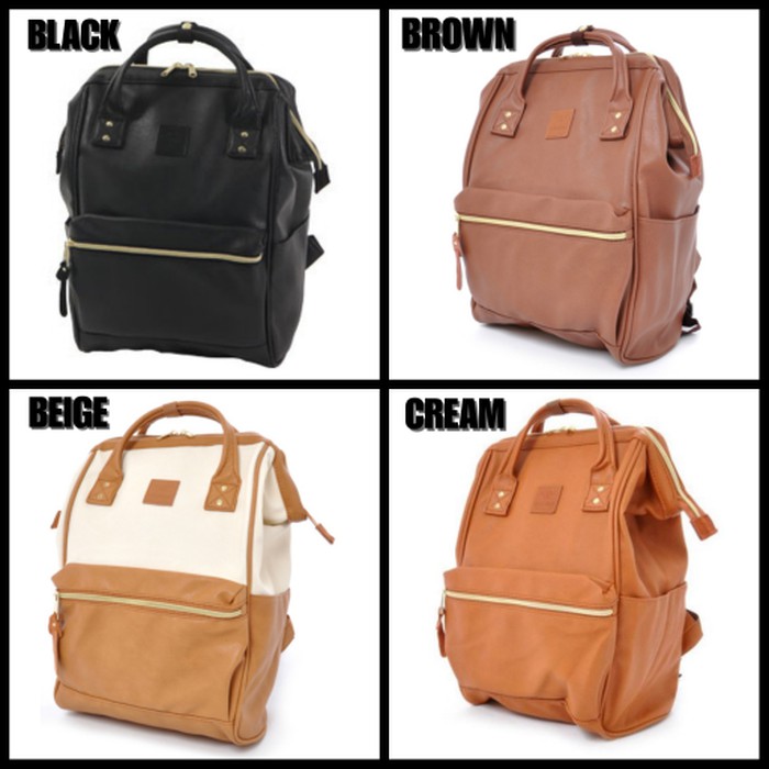 Anello Rucksack Leather Size L (ORIGINAL) / KULIT - TAS PRIA / WANITA
