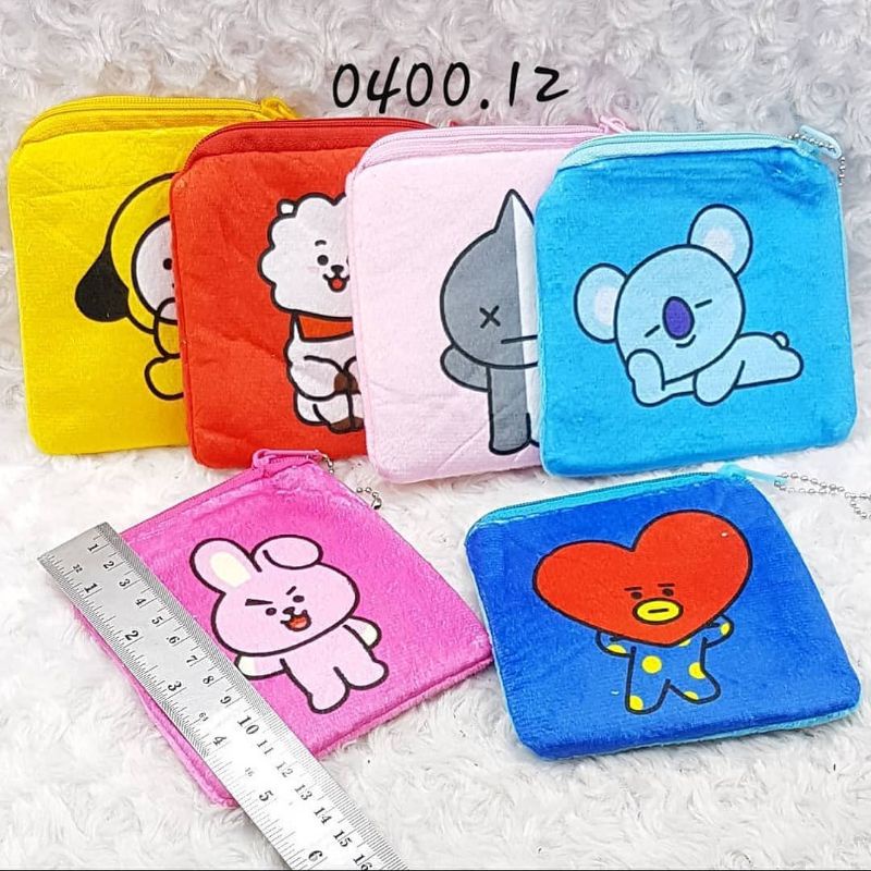 dompet koin jepret lucu bts