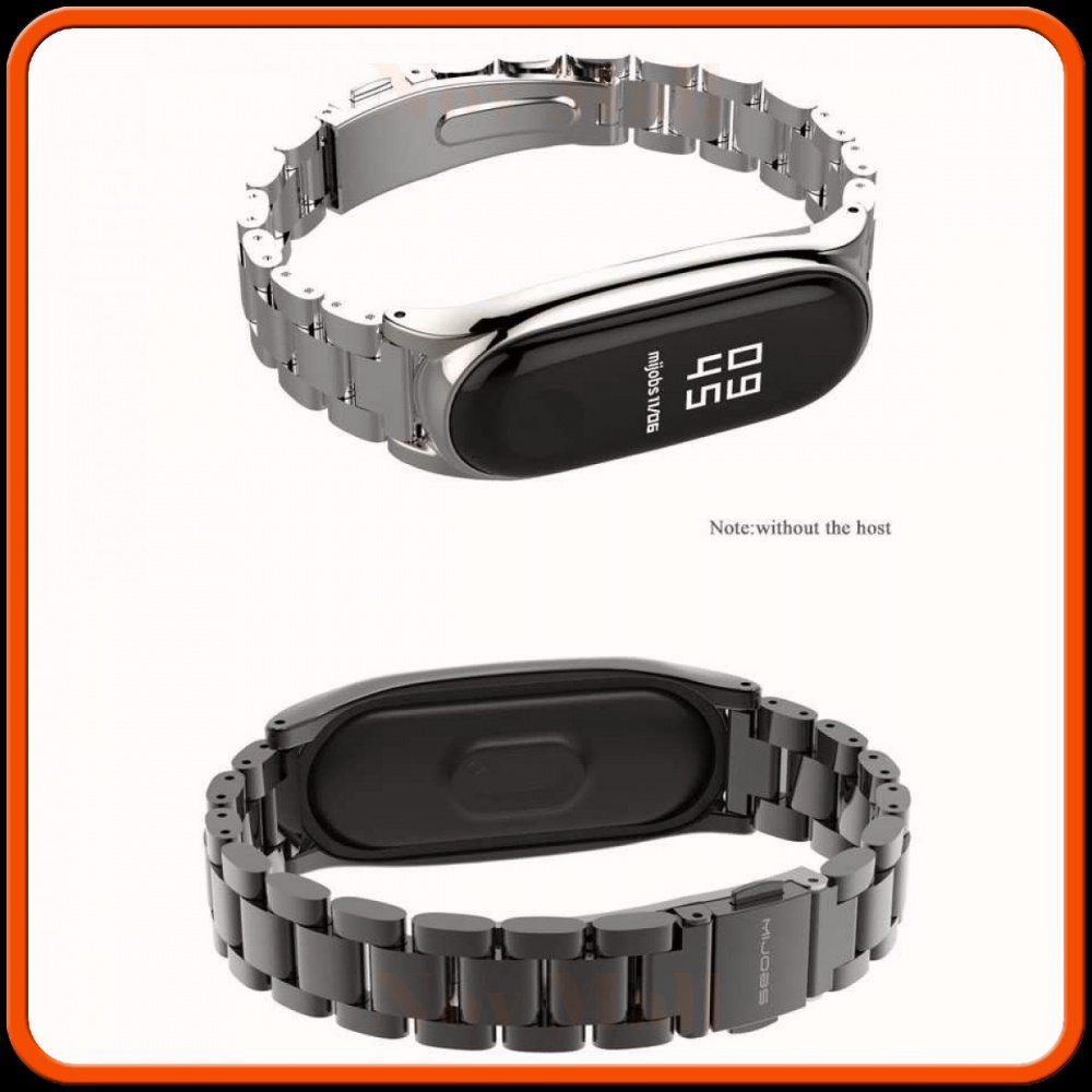 3 Point Strap Watchband Stainless Steel Xiaomi Mi Band 3/4/5/6