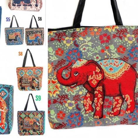 Tas tote bag wanita besar kanvas thailand import