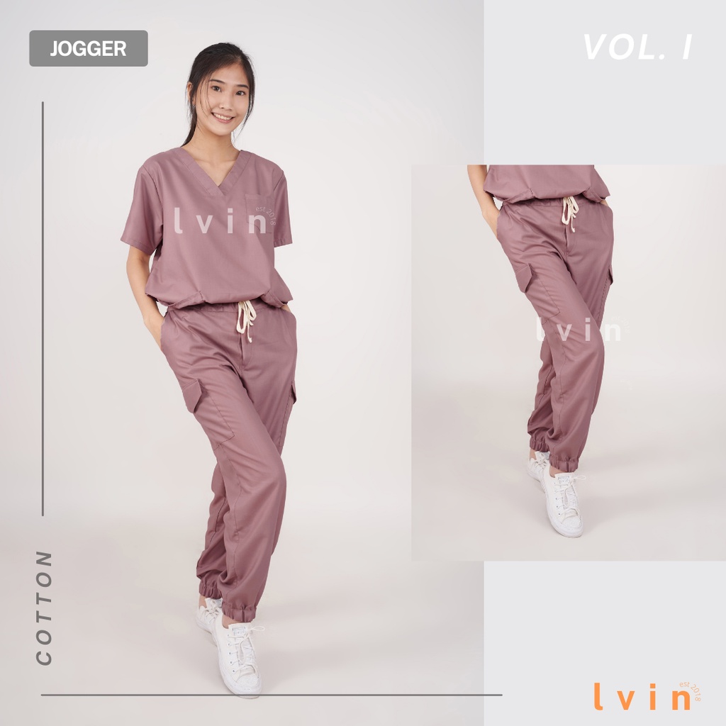 [ Lvin ] Vol I - Baju OKA Joger / Baju Jaga / Set Baju Celana Jaga Oka / Dokter Lengan Pendek / Baju OK / Active Series