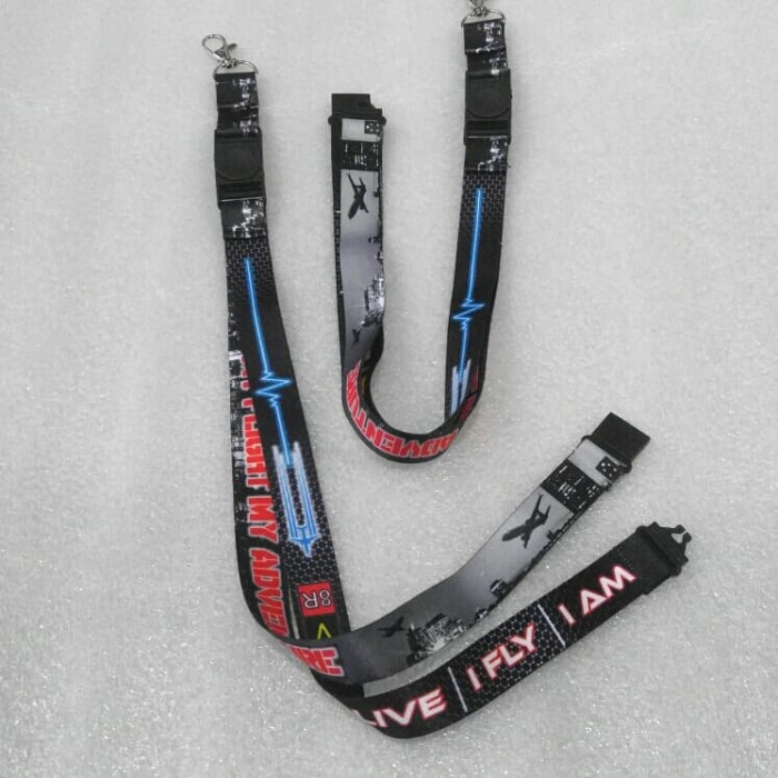 

Wow Tali Id Card Lanyard Premium My Flight My Adventure Murah