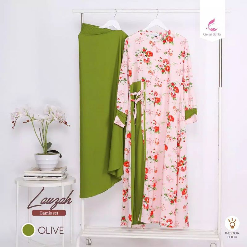 Lauzah Motif II Dark Olive Gerai Saffa