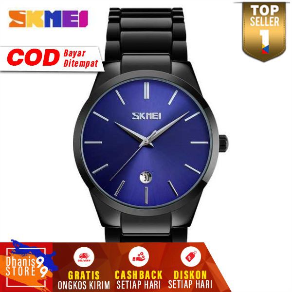 SKMEI Jam Tangan Analog Pria Murah JT 150 Skemei Jamtangan Stainless Steel Stylish Cowok Keren