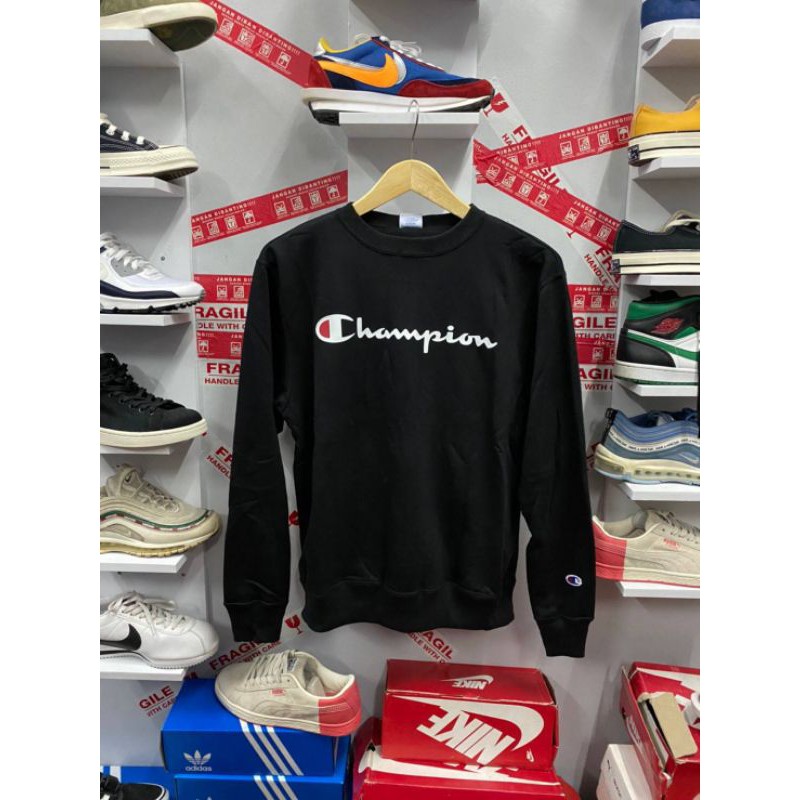 CREWNECK CHAMPION REVERSE WEAVE BIG SCRIPT