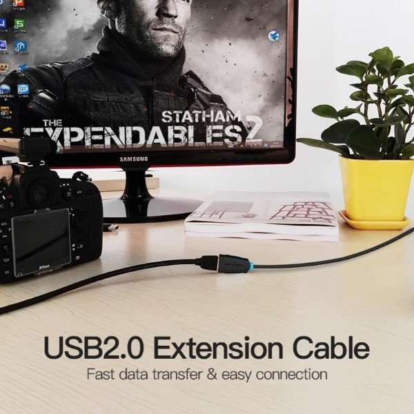 Vention Kabel USB Extension 1M - USB 2.0 Super Speed Male to Female