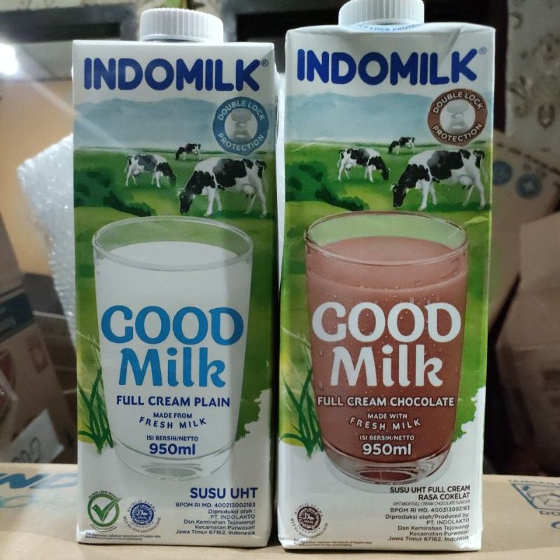 Jual Indomilk Good Milk Uht Full Cream 950ml Shopee Indonesia 6557