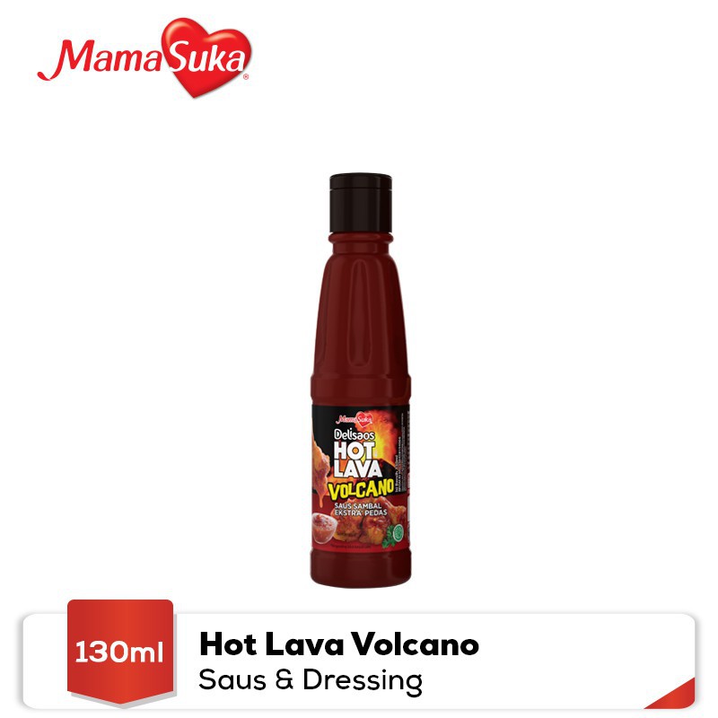 

Mamasuka HOT LAVA / VOLCANO Delisaos 130 ml Saus Sambal Pedas