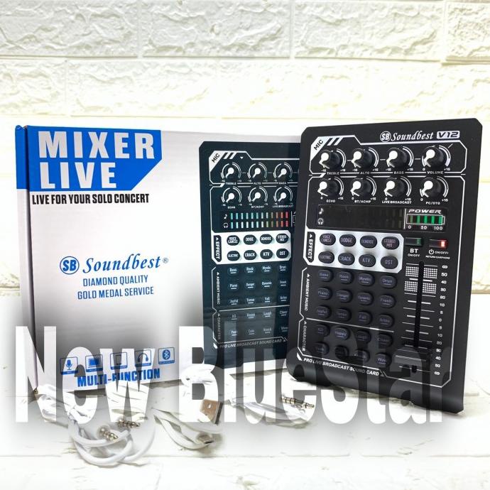 Soundcard Soundbest V10 Original Bluetooth - Live Streaming Interface - soundbest v12