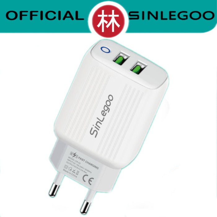 Sinlegoo CR-02 Charger Dual USB Fast Charging With Indicator Light