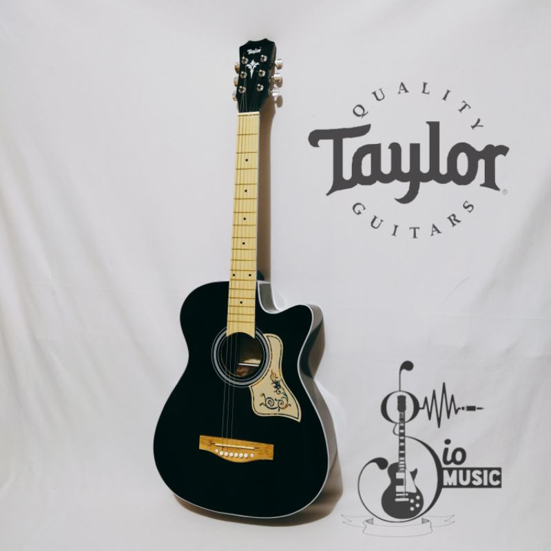 gitar akustik elektrik Taylor tanam besi