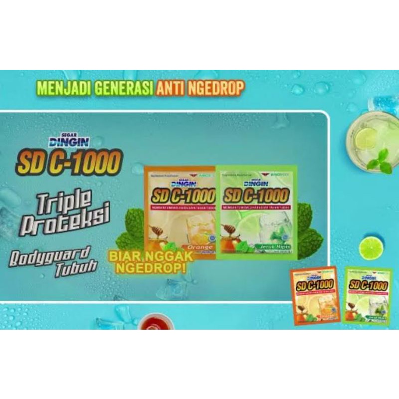 

[12 pcs] Minuman serbuk Segar Dingin Sachet SD C-1000 Jeruk Nipis / Orange