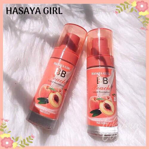 (CYBER) COD TERBARU Hasaya Girl BB Peach Liquid Foundation