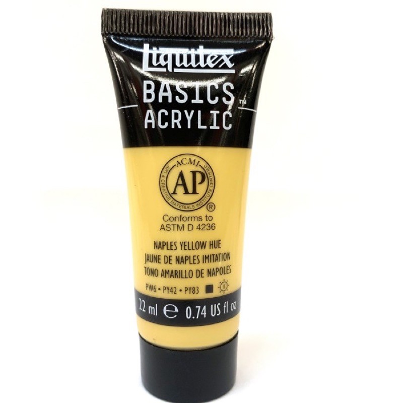 

Cat Acrylic Liquitex Basics 22ml Naples Yellow Hue