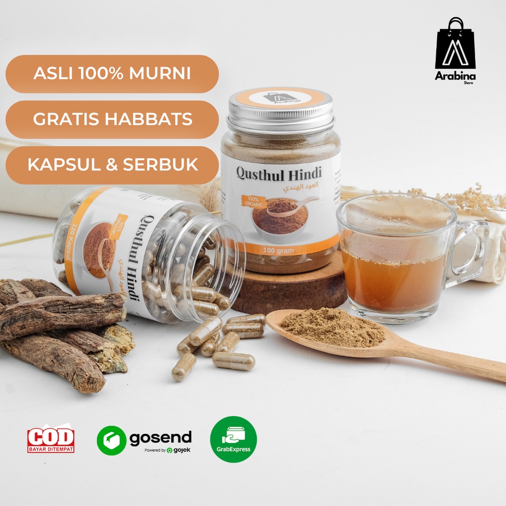 Qusthul Hindi Asli 100% Murni Original Obat Herbal Asma Radang Tenggorokan Gerd Ampuh