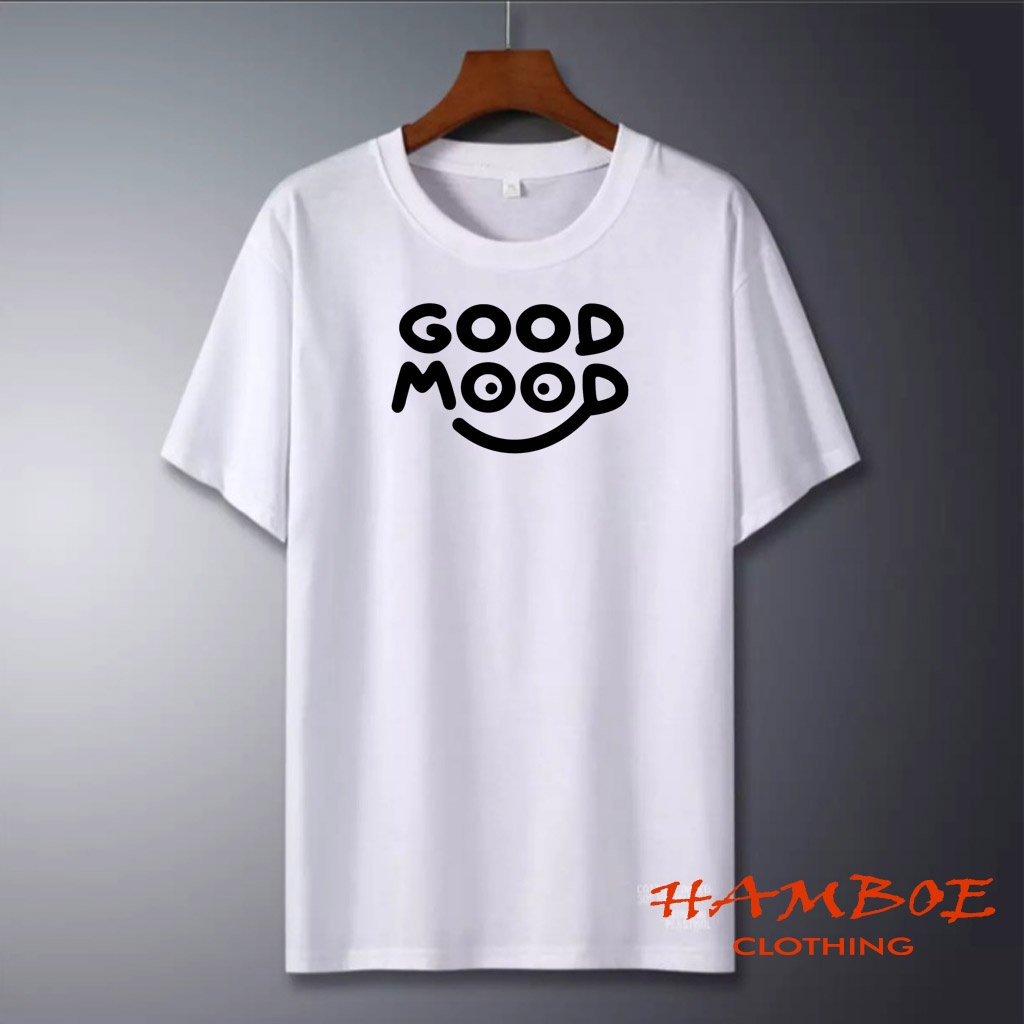 Tshirt Baju Kaos Distro GOOD MOOD / Kaos Distro Pria Wanita