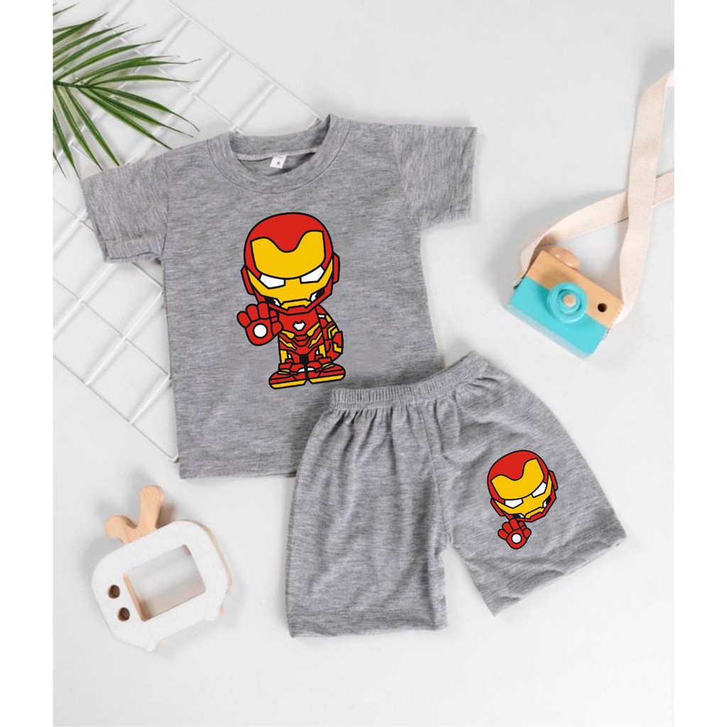 SETELAN ANAK KARAKTER / SET BAJU ANAK COWOK KARAKTER &quot;SUPERHEROES&quot;