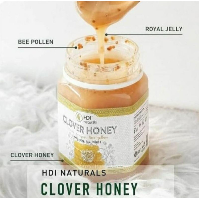Clover Honey HDI Original 500 gram Free Sendok Madu