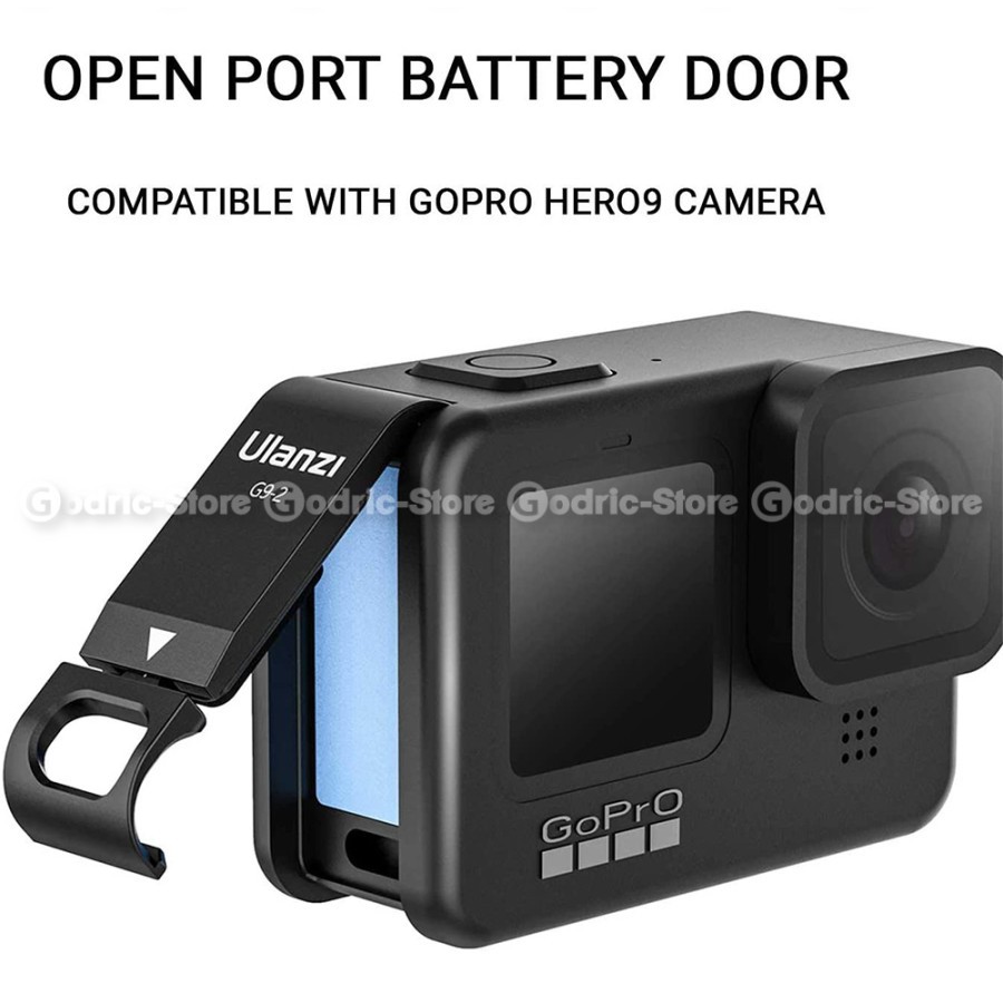 ULANZI G9-2 CNC ALLOY Cover Battery Door GoPro Hero 9 (Penutup Baterai)