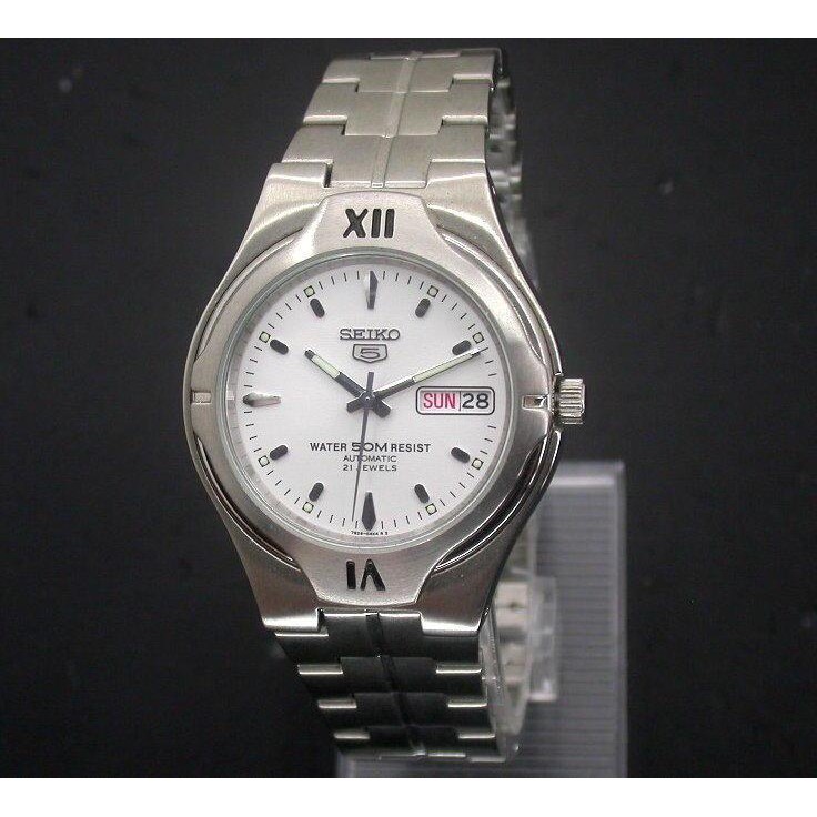 Jam Tangan Pria Seiko 5 SNK345 Strap Stainless Steel Silver SNK345K1