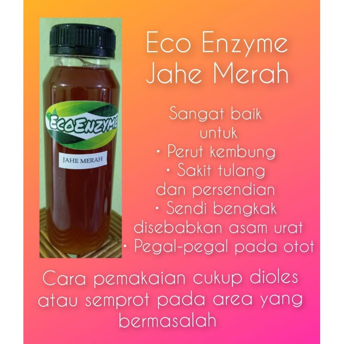

Eco Enzyme Cairan Multifungsi Organic Jahe Merah