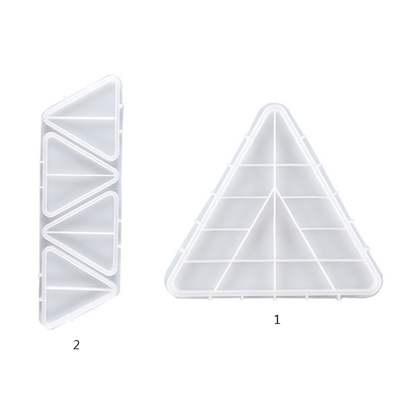 Cetakan Resin Epoksi Bentuk Segitiga Multifungsi Bahan Silikon Untuk Dekorasi Rumah