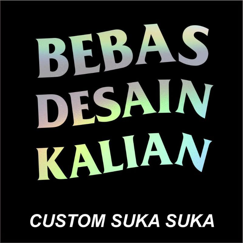 stiker hologram harta tahta, sticker kekinian custom nama, hologram cutting-2