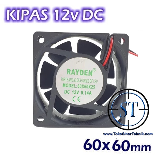 Fan Dc 6cmx6cm Kipas Blower Angin Hitam Pendingin UKuran 6cm x 6cm Kotak Hitam DC 12v Bahan Plastik Tebal Kokoh