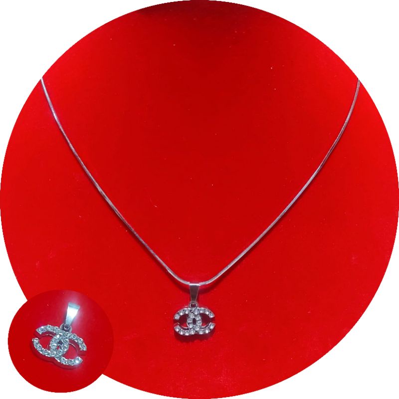 4s Grosir Solo || Kalung Nagita Slavina || KALUNG LIONTIN TERBARU ANTI KARAT DAN TIDAK LUNTUR || Kalung Silver Pria dan Wanita Liontin Chhannel