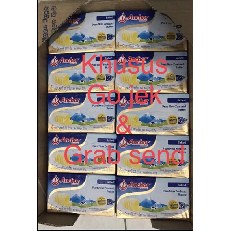 

Anchor Butter Salted/ Mentega Asin / kemasan 200gr