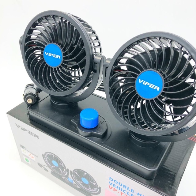 # HJ # Kipas angin mobil di lighter 12V fan double blower