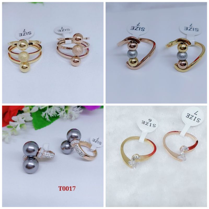 Cincin titanium  bola T0014 - T0018