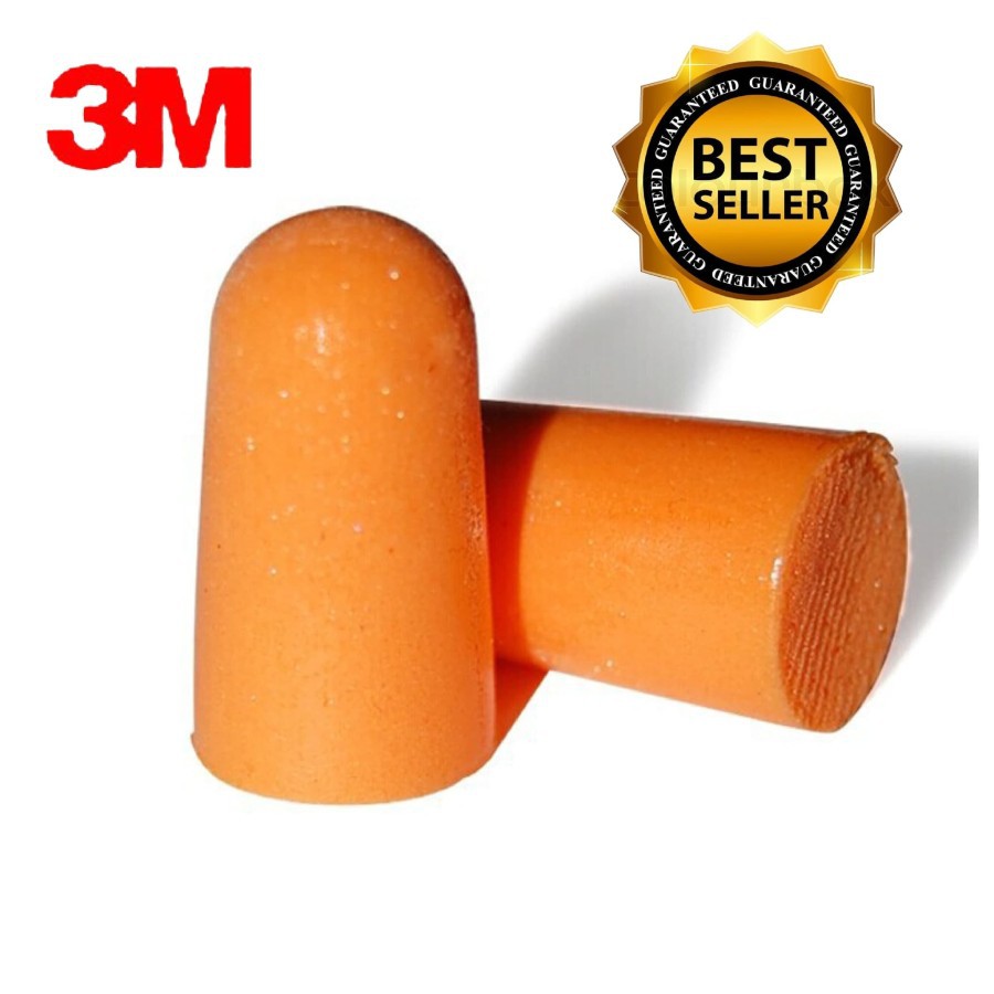 Pelindung Telinga 3M EARPLUG 3M Yellow Neon Uncorded Ear Plug - Orange