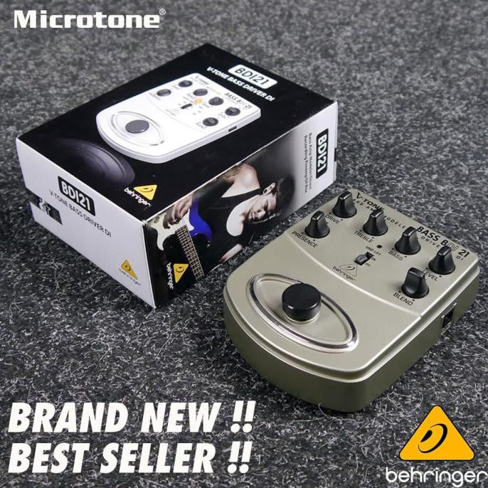 Behringer Bdi21 V-Tone Bass Driver Di Pedal Brand New