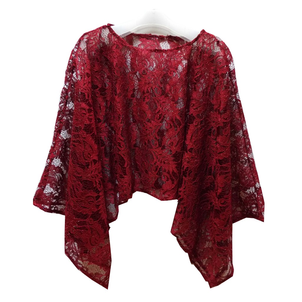 Cape Brukat Blouse Batwing Bestseller