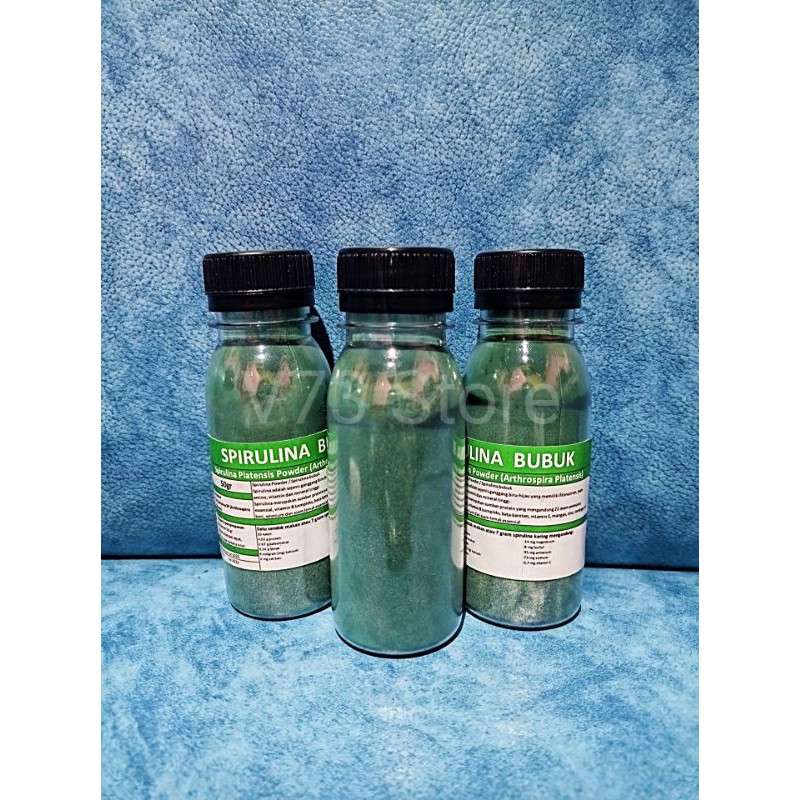 SPIRULINA BUBUK / SPIRULINA POWDER ORIGINAL 50 GRAM UNTUK IKAN