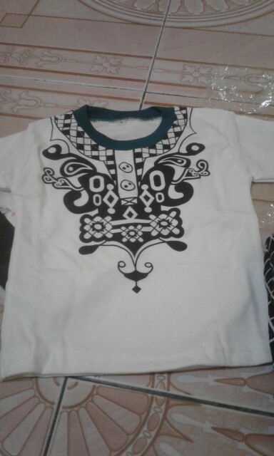 Setelan Anak Laki-laki Usia 6-24 Bulan Gambar Batik Koko