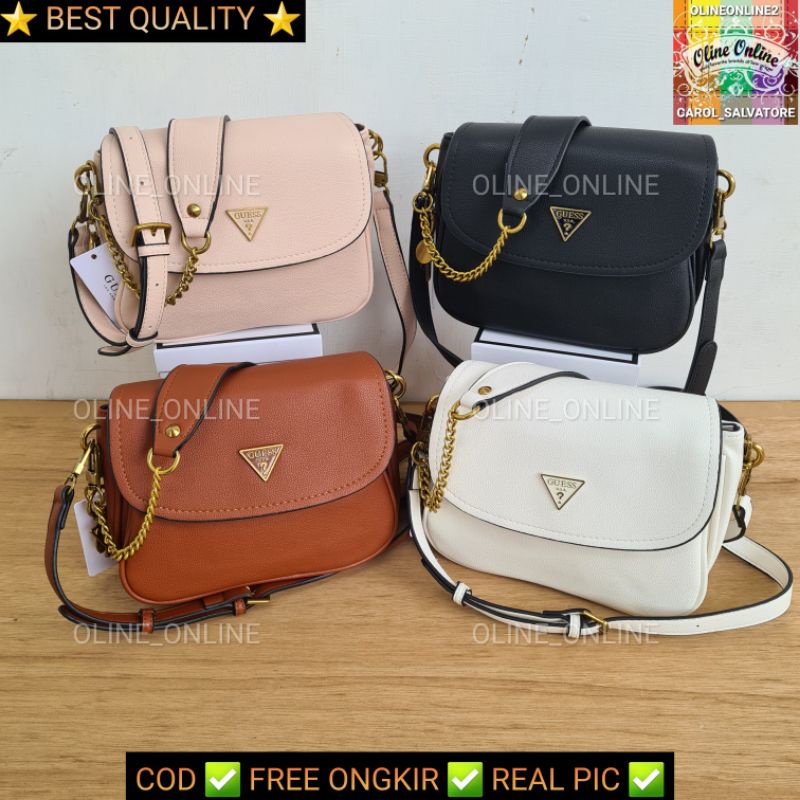 (WODB) Tas destiny flap digital sling bag shoulder bag jinjing three compartment roomy logo segitiga tali panjang shoulder baggb