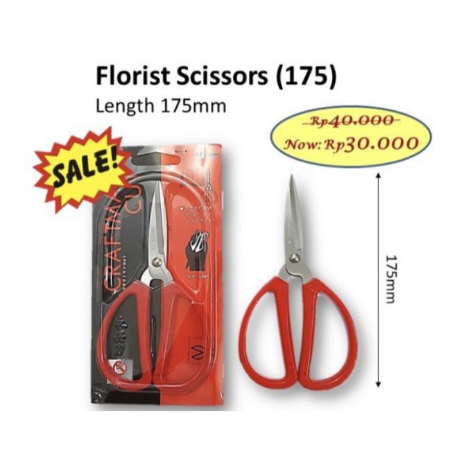 

[[BISA COD]] Florist Scissors 175 Gunting Toko Bunga Murah Perlengkapan Floral