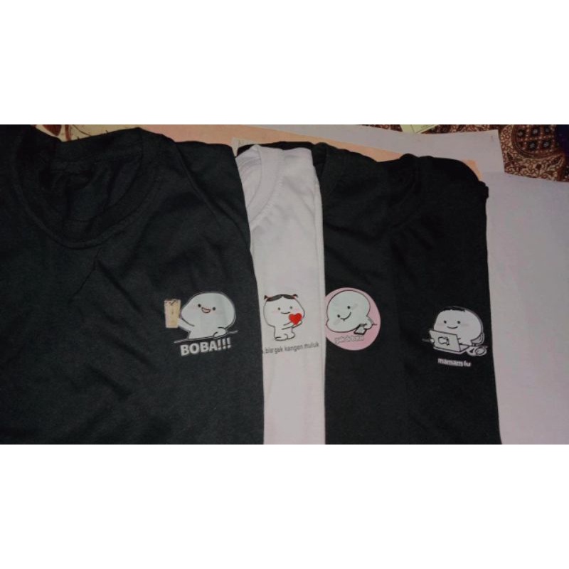 baju lucu emoticon//tuyul putih//asfacollection// baju lucu kece//kaos couple tuyul lucu
