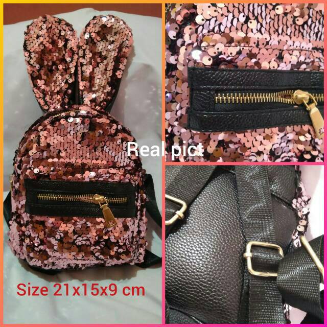 Tas ransel sequin anak Original