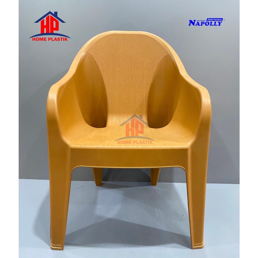 NAPOLLY - Kursi Santai Sender / Kursi Plastik Lengan / Kursi Teras / Kursi TCC 500 A / Kursi Cangkir