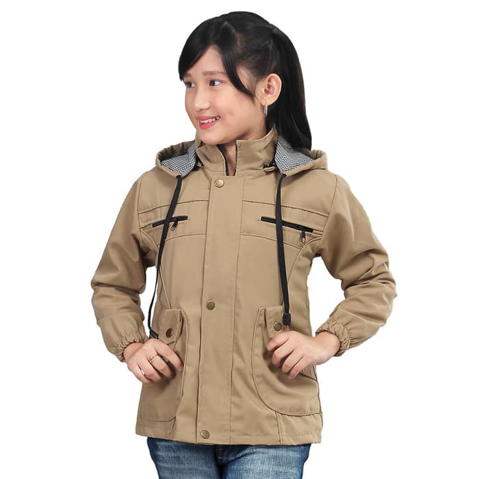 JAKET PARKA BABY CANVAS ANAK CEWE