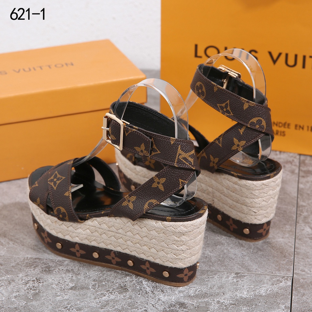 LV Louis Vuitton Wedges #621-1